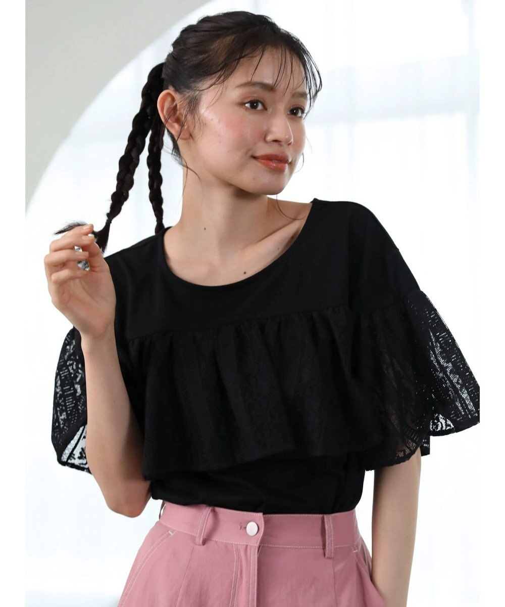 Green Parks ・ＳＵＧＡＲ　ＳＰＯＯＮ　レースフリルプルオーバー 