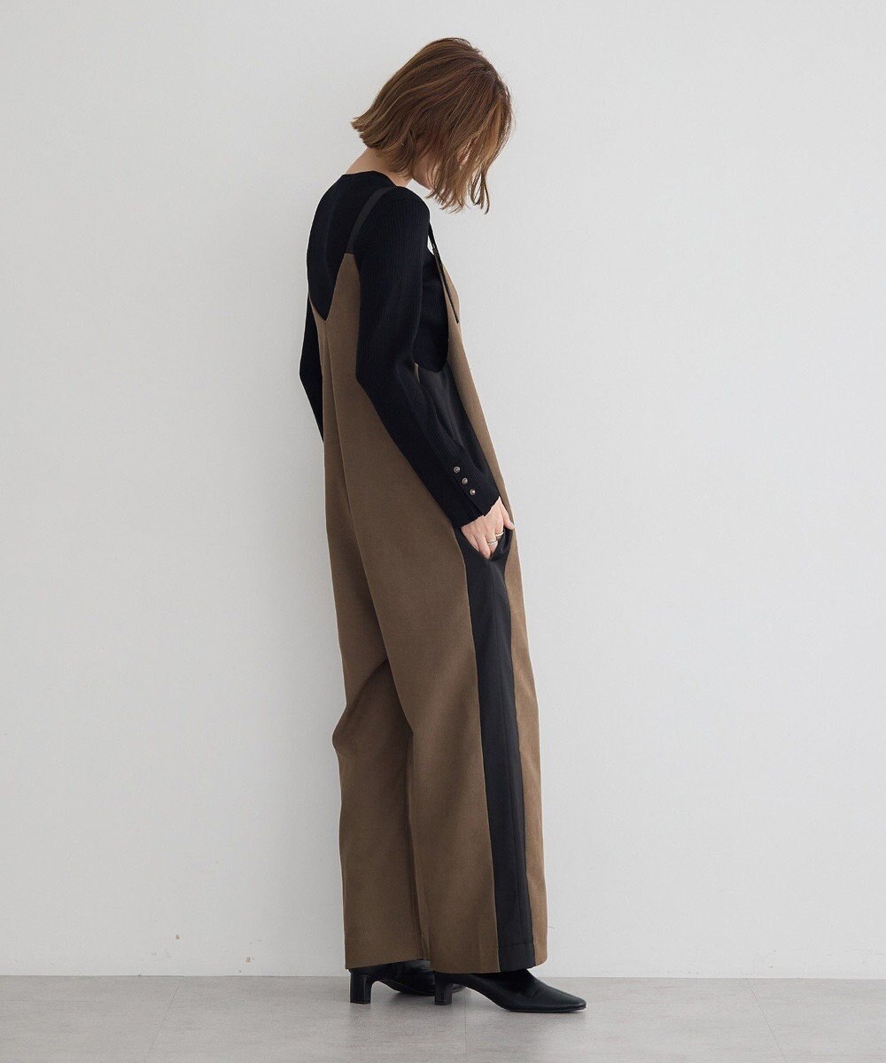 YECCA VECCA 袖釦クルーネックリブニット 