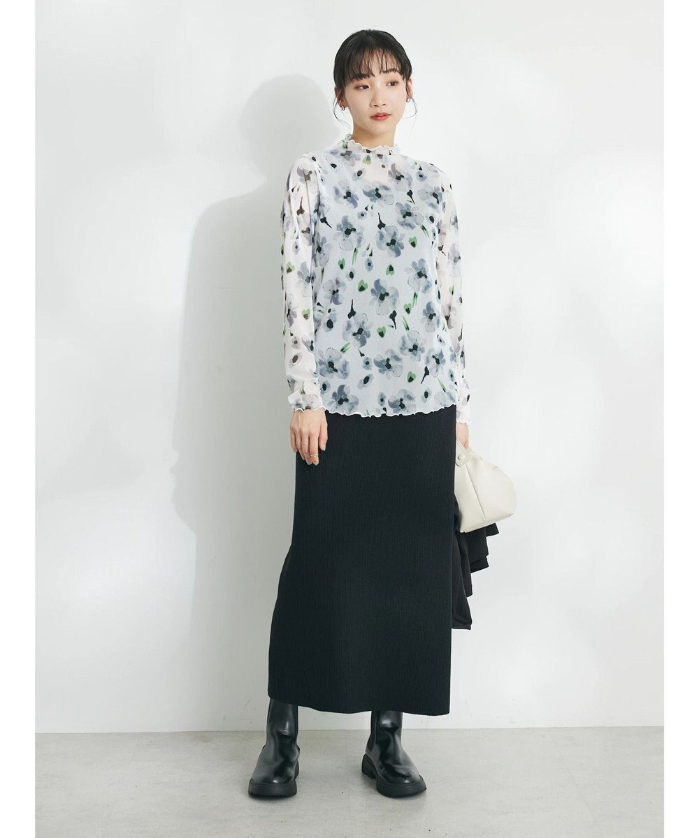 CRAFT STANDARD BOUTIQUE プリント柄スタンドネックプルオーバー 