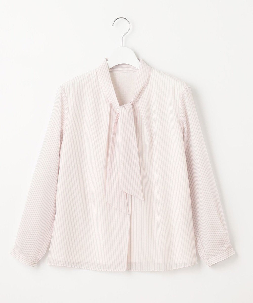 J.PRESS LADIES カチオンストライプ ボウタイ カットソー 