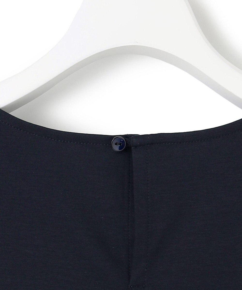 23区 【汗じみ防止加工】スカーフプリントコンビ フレンチスリーブ カットソー 