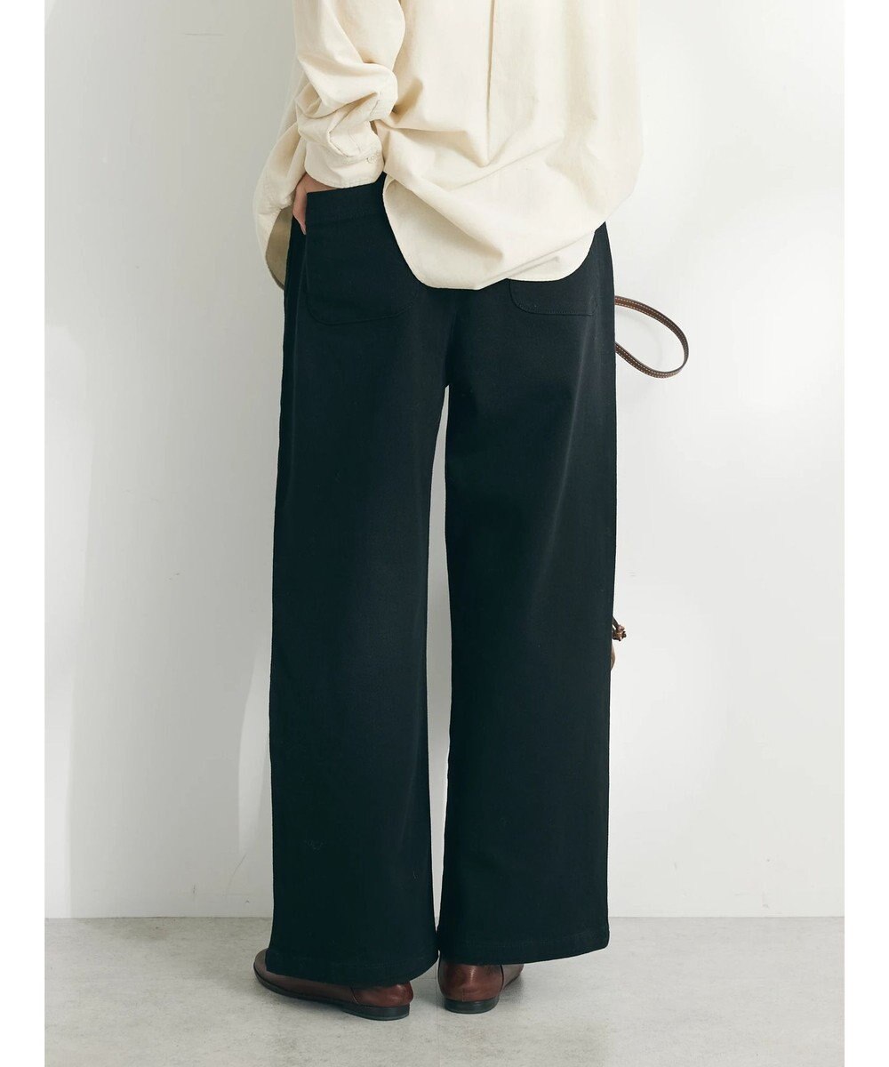 CRAFT STANDARD BOUTIQUE 裏起毛ツイルワイドパンツ 