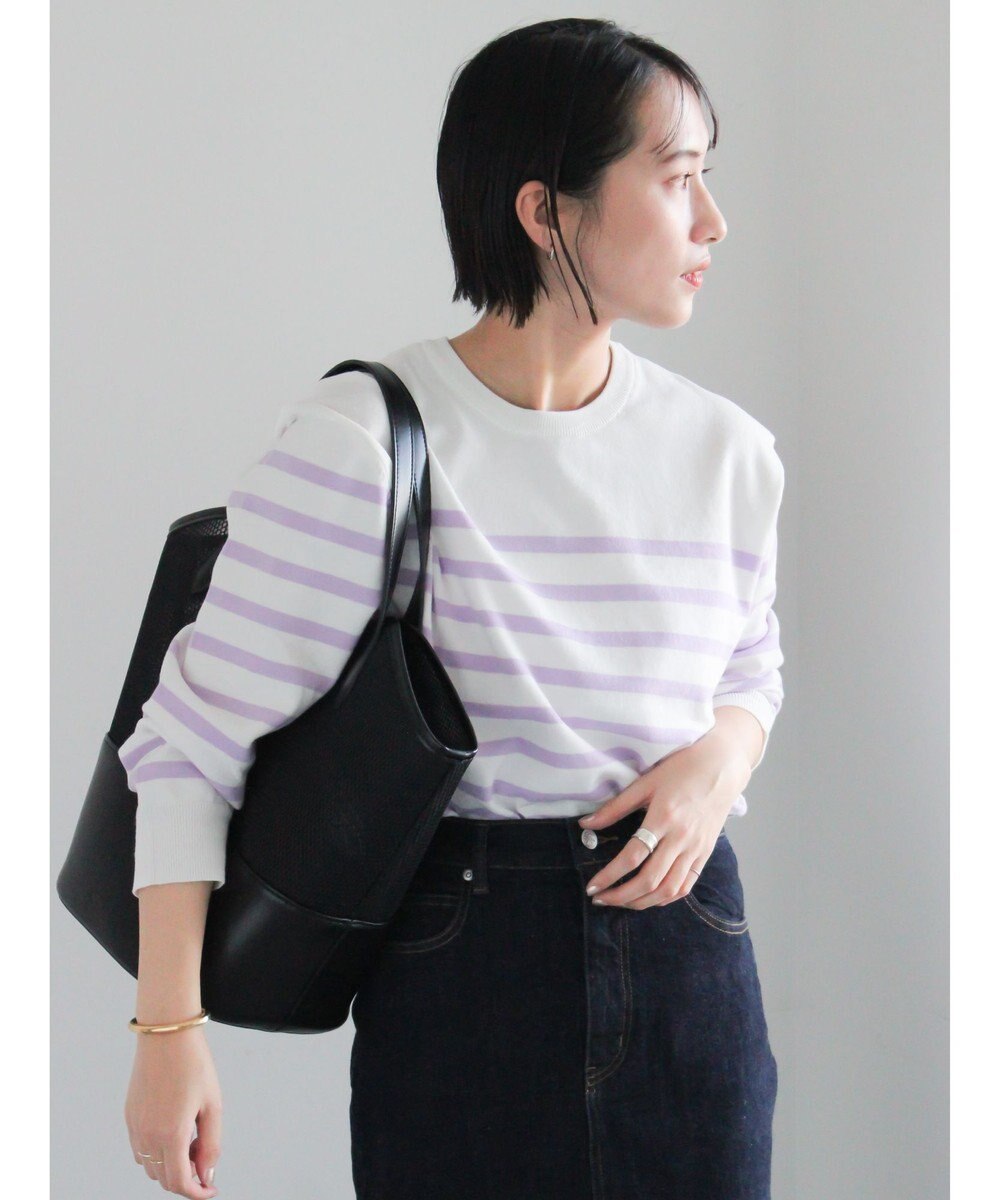 Te chichi ボーダーボックスシルエットプルオーバー 