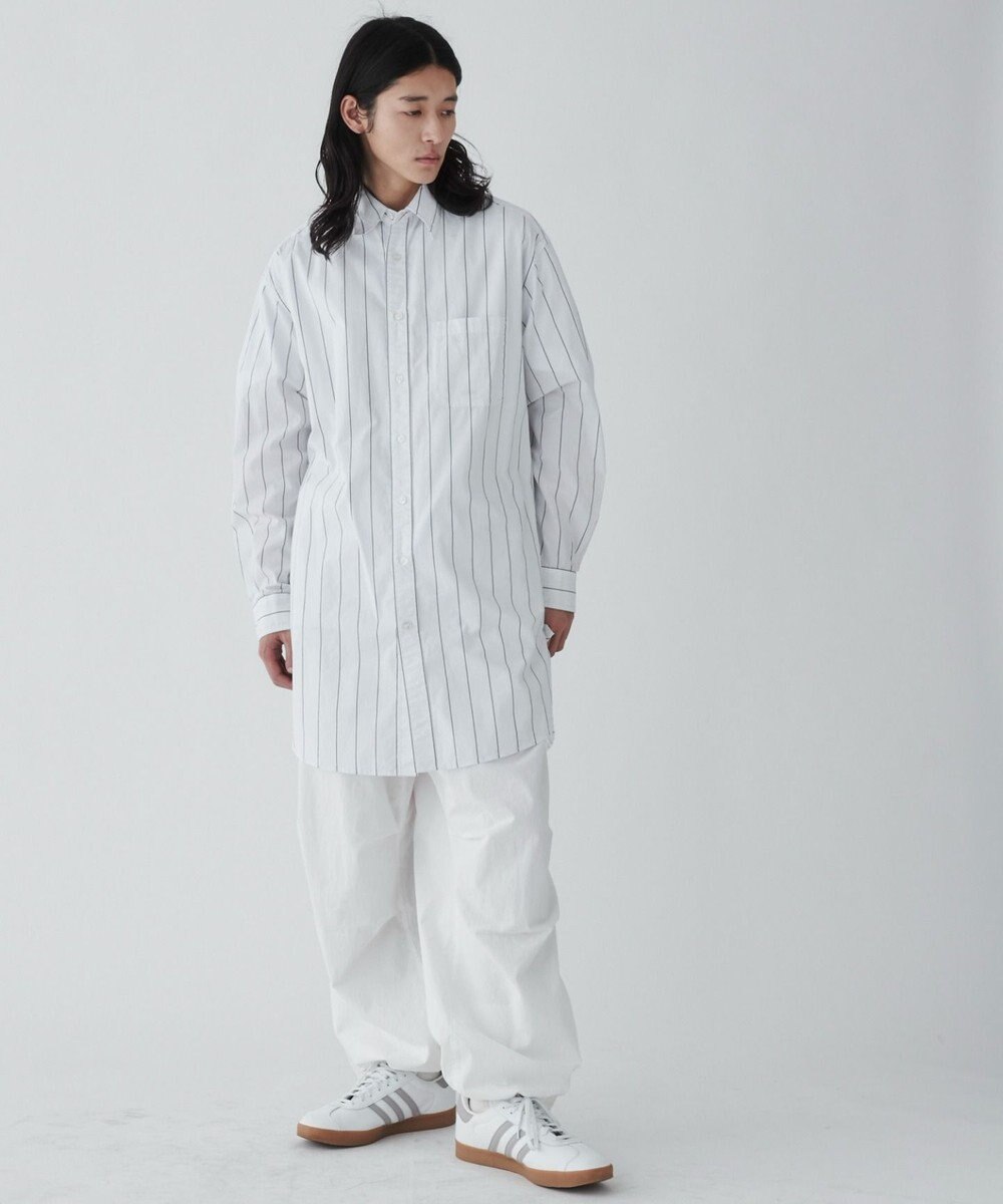 WEGO ストライプロングシャツ 