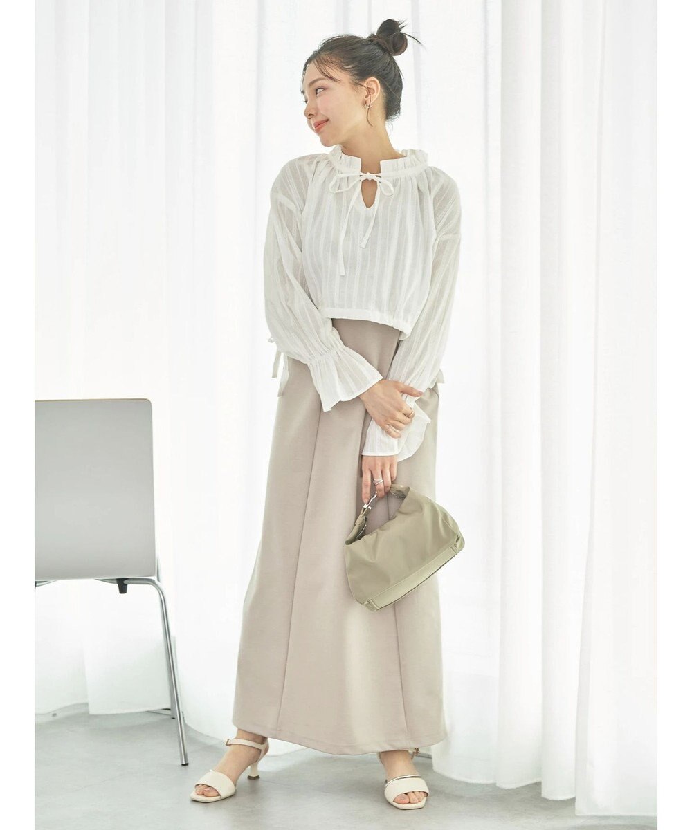 earth music&ecology ＳＥＴ２点ドビーショートブラウス＋キャミワンピース 