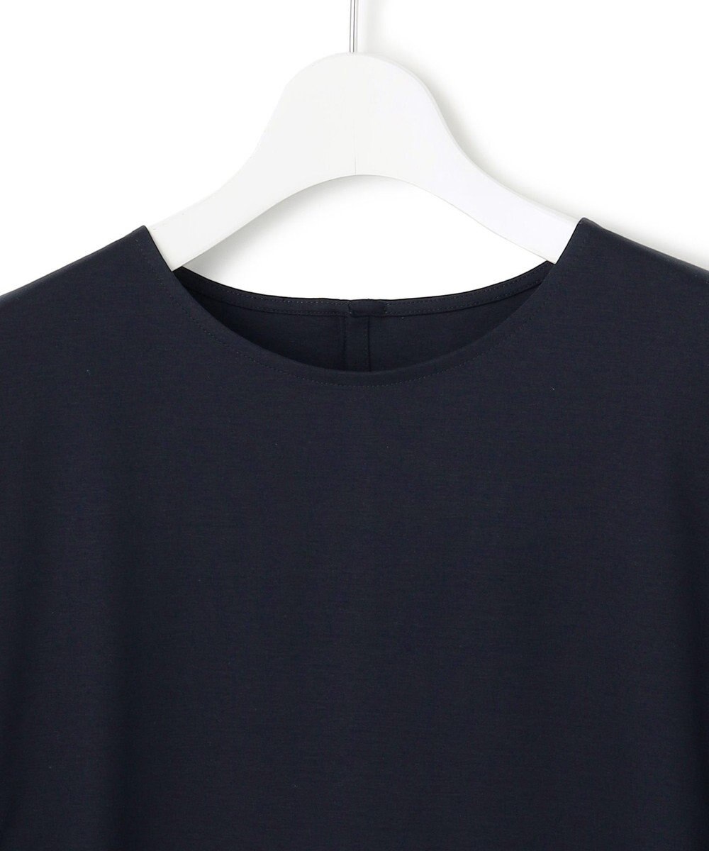 23区 【汗じみ防止加工】スカーフプリントコンビ フレンチスリーブ カットソー 