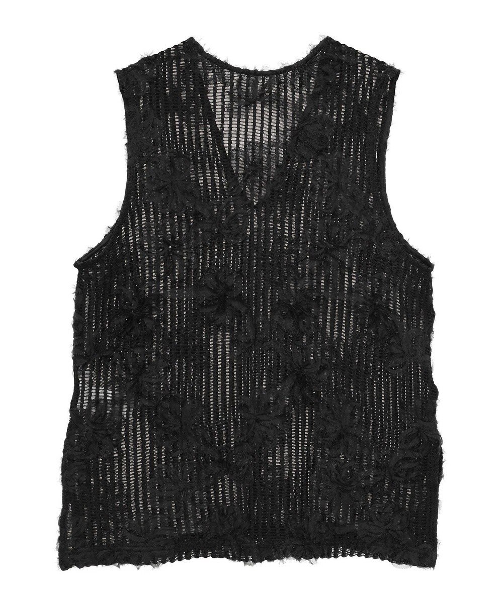 Green Parks テープ刺繍レースベスト 