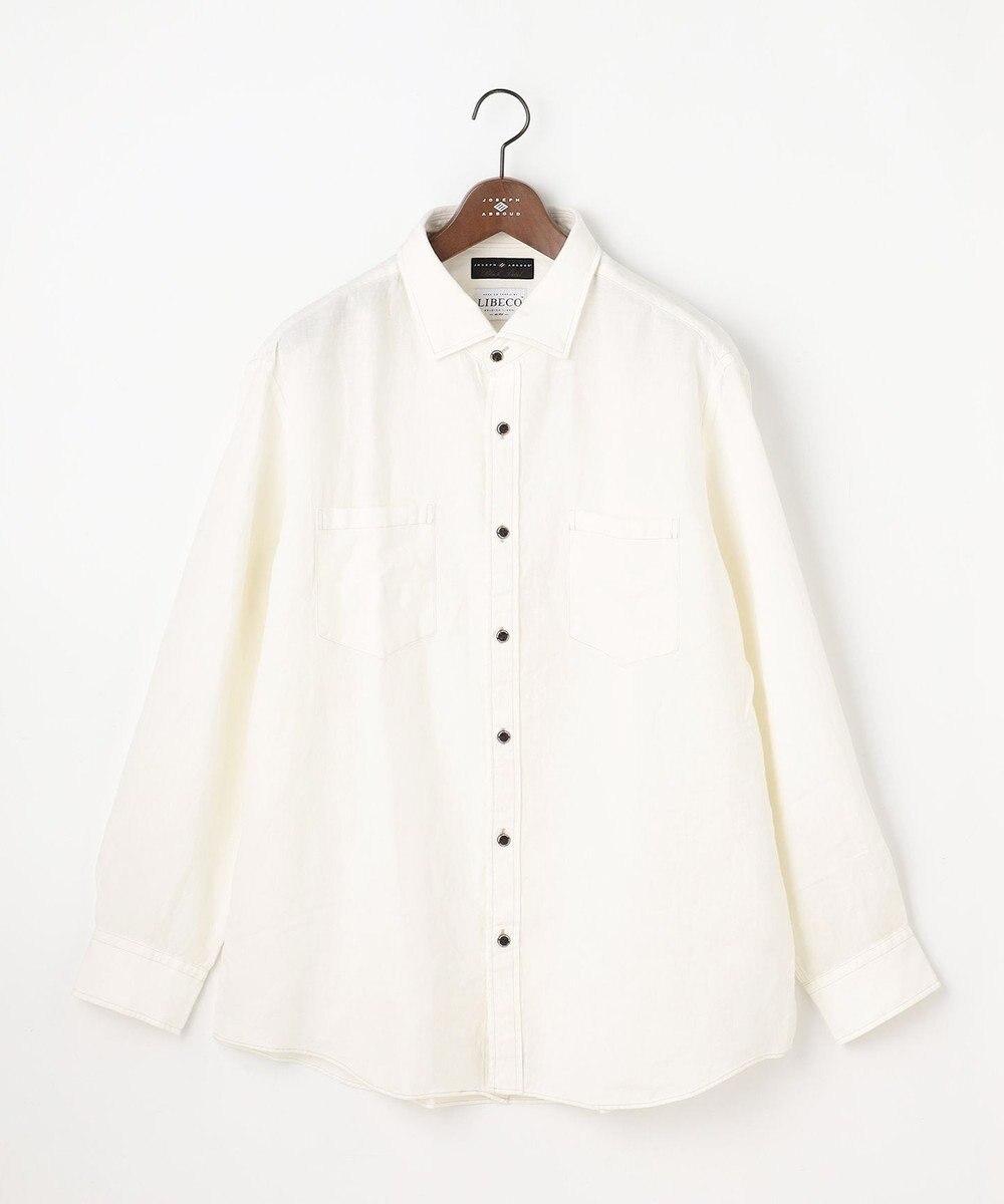 JOSEPH ABBOUD 【清涼感/ベルキーリネン】トロピカルリネン シャツ 