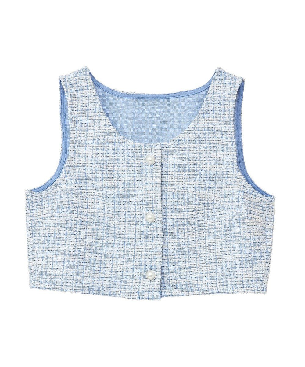 earth music&ecology カットソーツイードビスチェ 