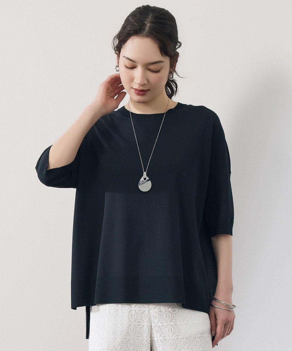 自由区 S クレープストレッチプルオーバー ニットⅡ 