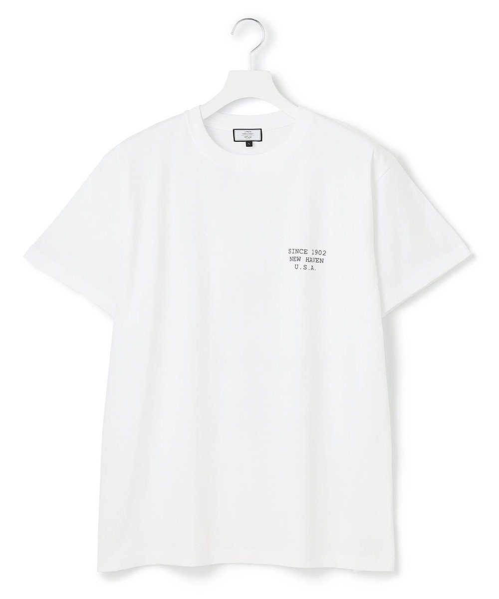 J.PRESS YORK STREET 【UNISEX】フロント＆バックプリント Tシャツ ホワイト系