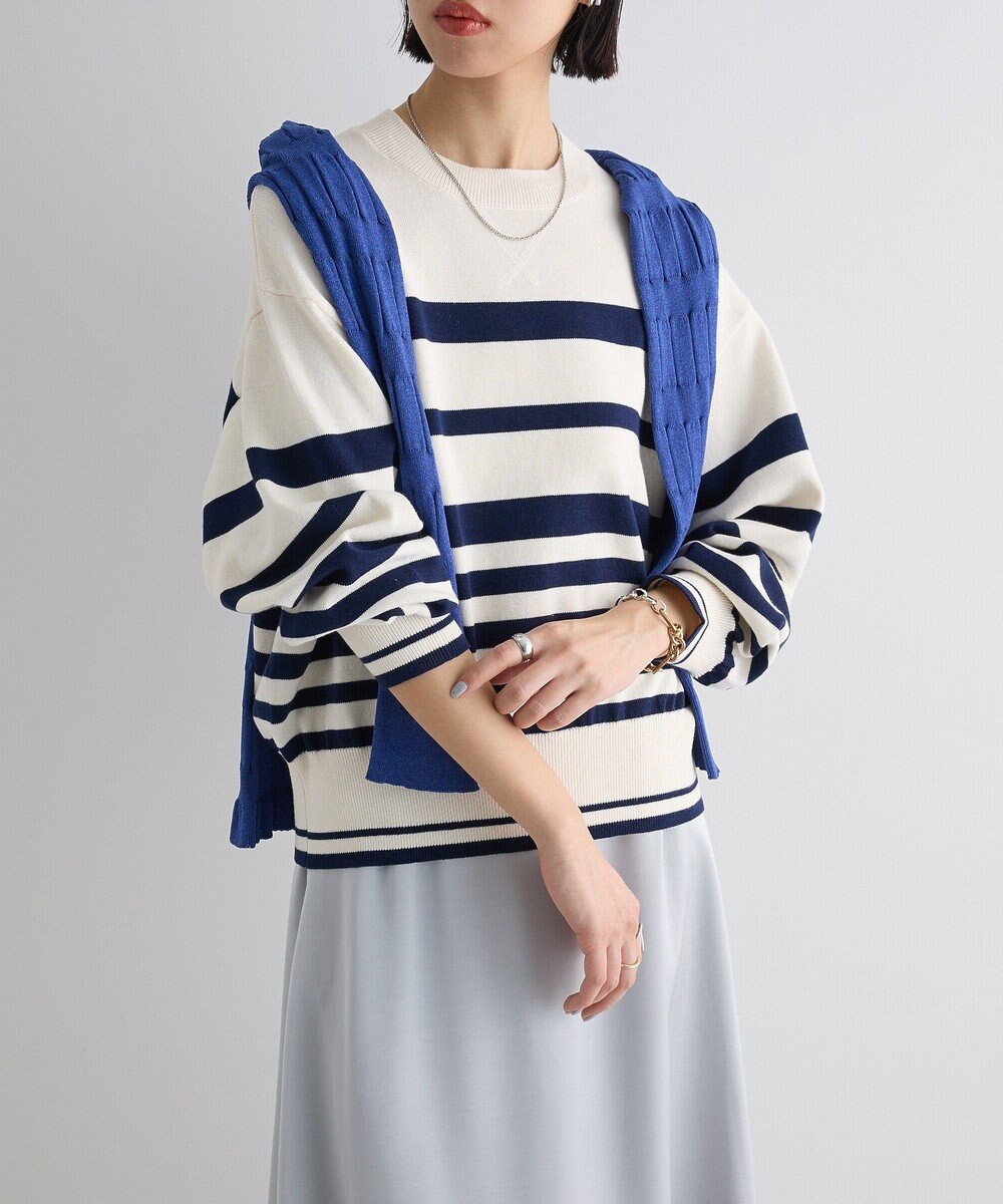 Green Parks スウェットライクニットプルオーバー 