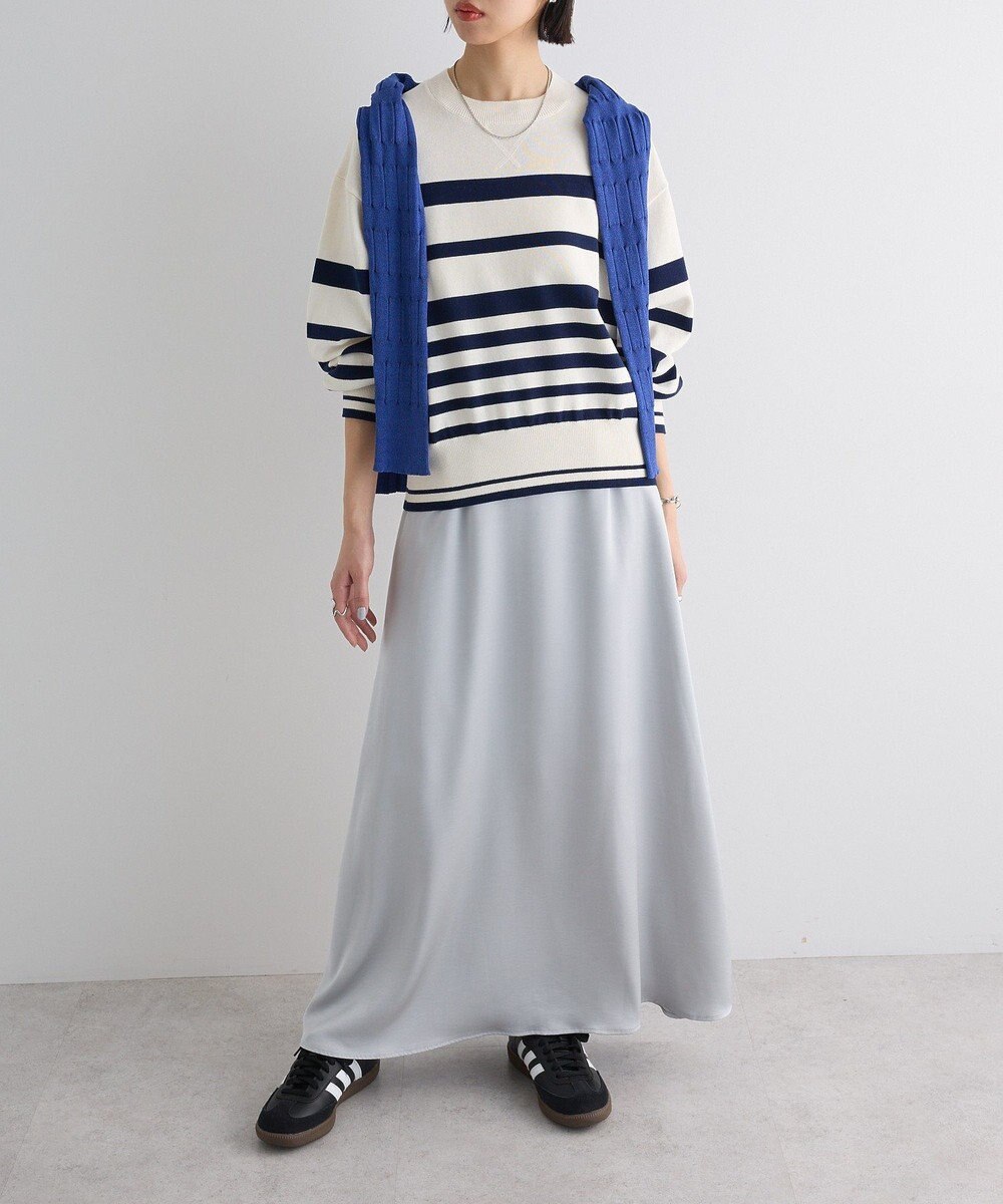 Green Parks スウェットライクニットプルオーバー 