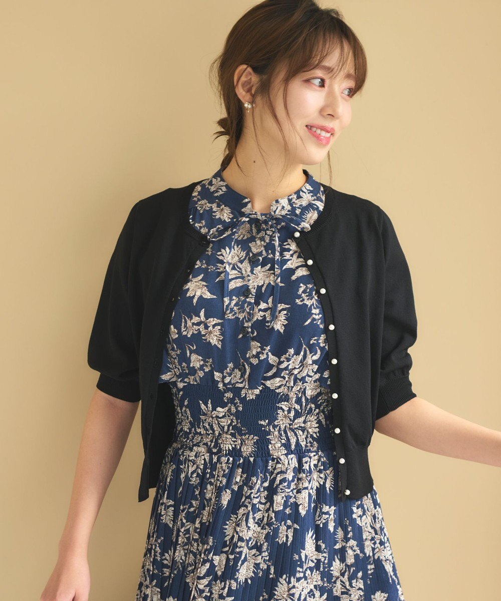 Feroux 【接触冷感・UVカット】ハーフスリーブ カーディガン 