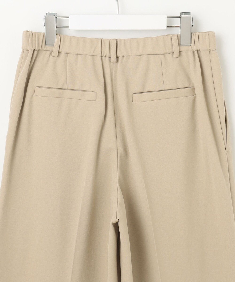 自由区 【洗える】ライトフィールジャージータックワイド パンツ 