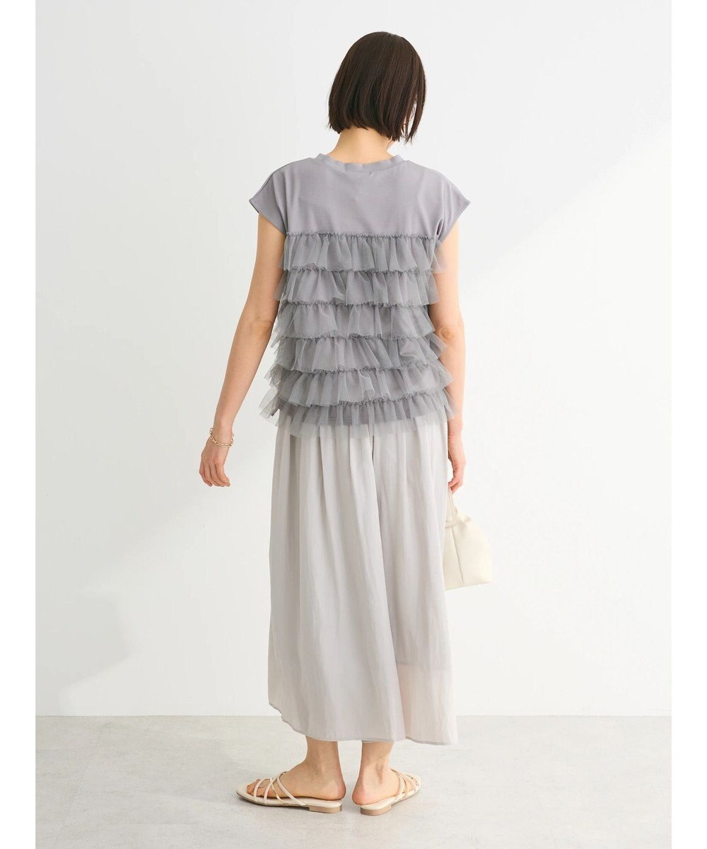 Green Parks フレンチスリーブチュールティアードプルオーバー 