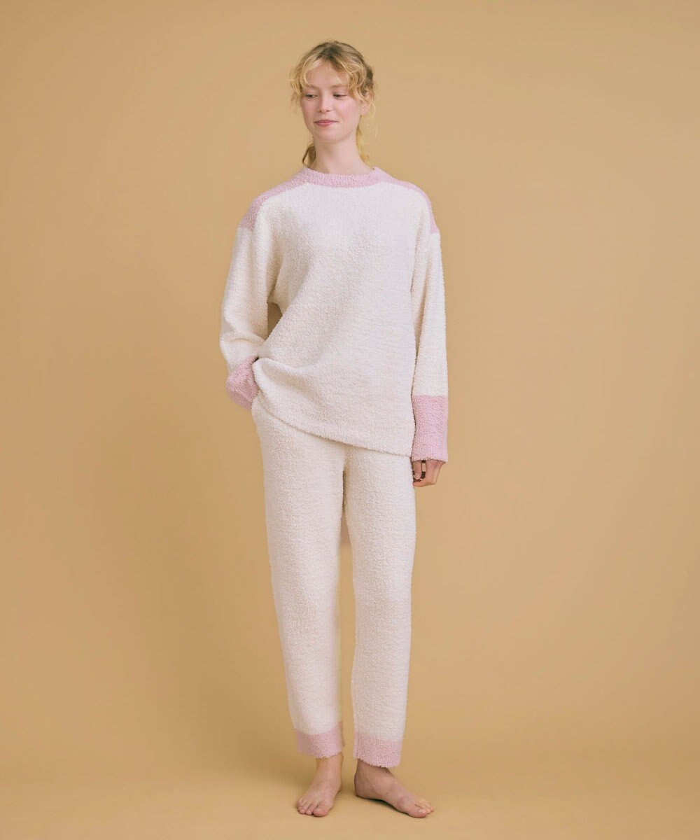 une nana cool カラーブロッキング　プルオーバー＆ロングパンツセット 