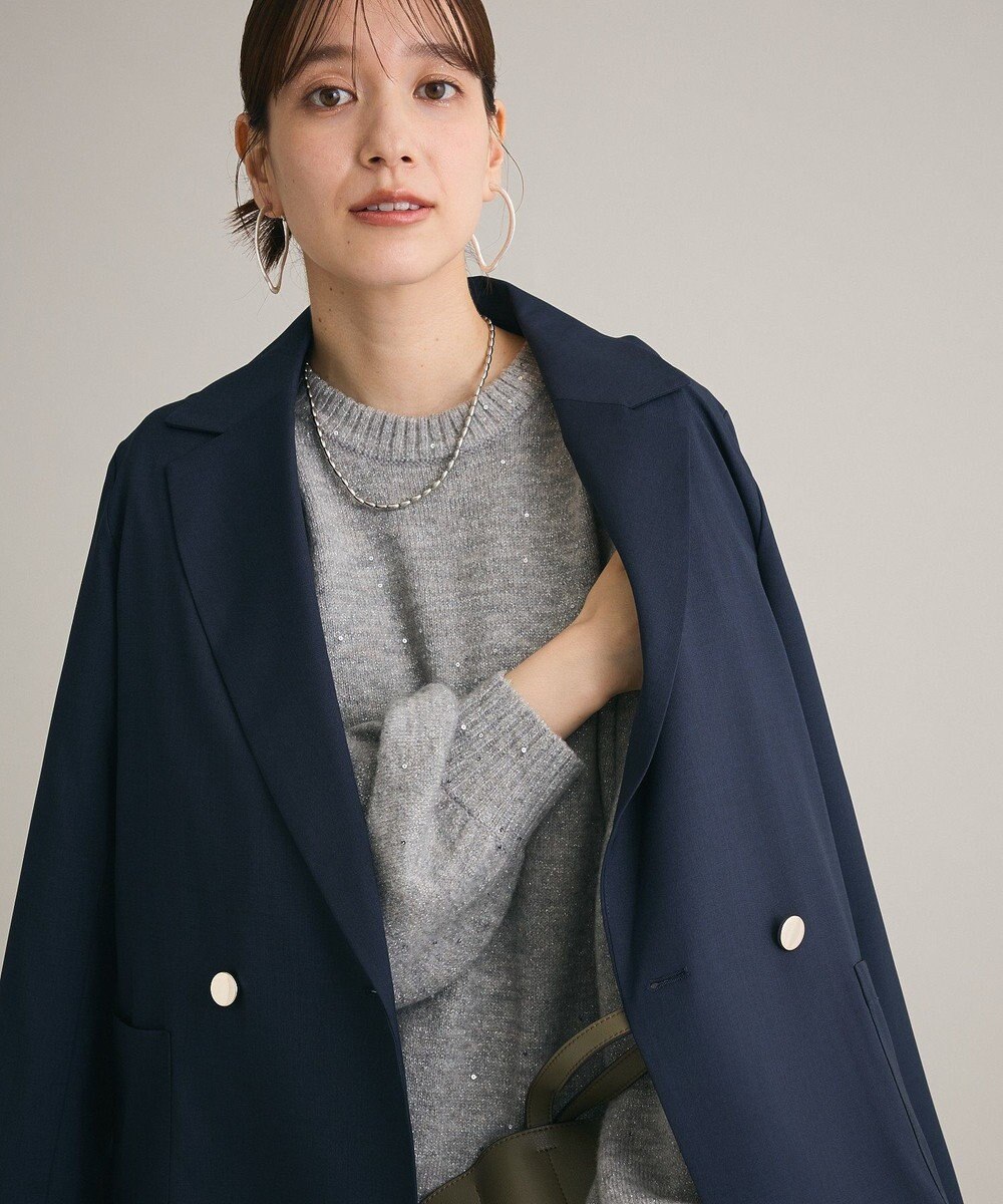 Green Parks スパンコールニットプルオーバー 