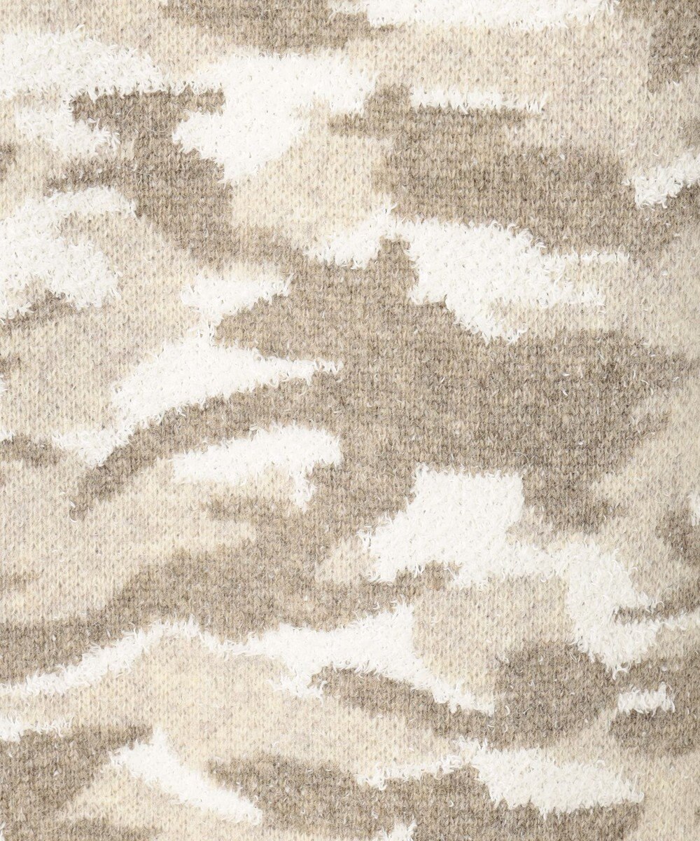 JOSEPH ABBOUD MOUNTAIN 【UNISEX】ラムウール×モールカモフラ フルZIPニット 