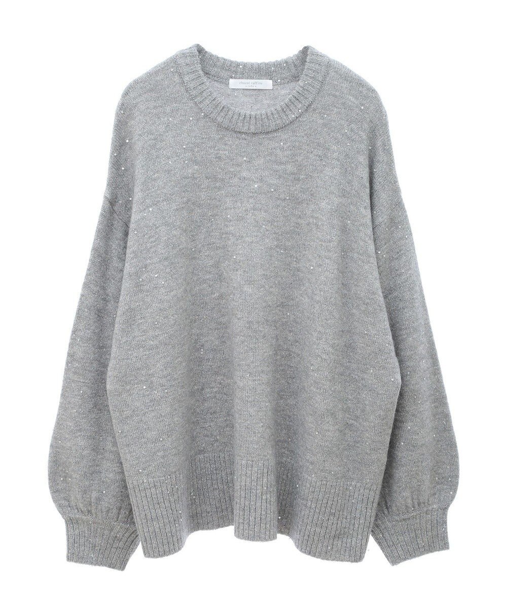Green Parks スパンコールニットプルオーバー 