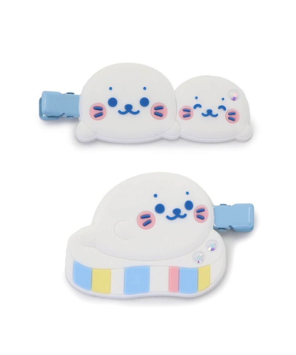 Mother garden しろたん ぷくキラ 前髪クリップ 2個セット 《氷の国》 