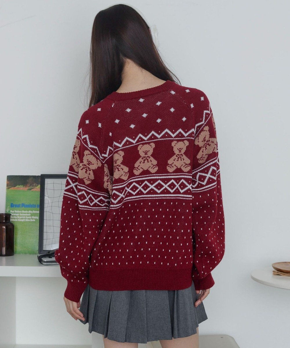 WEGO ノルディックベアニットプルーバー 