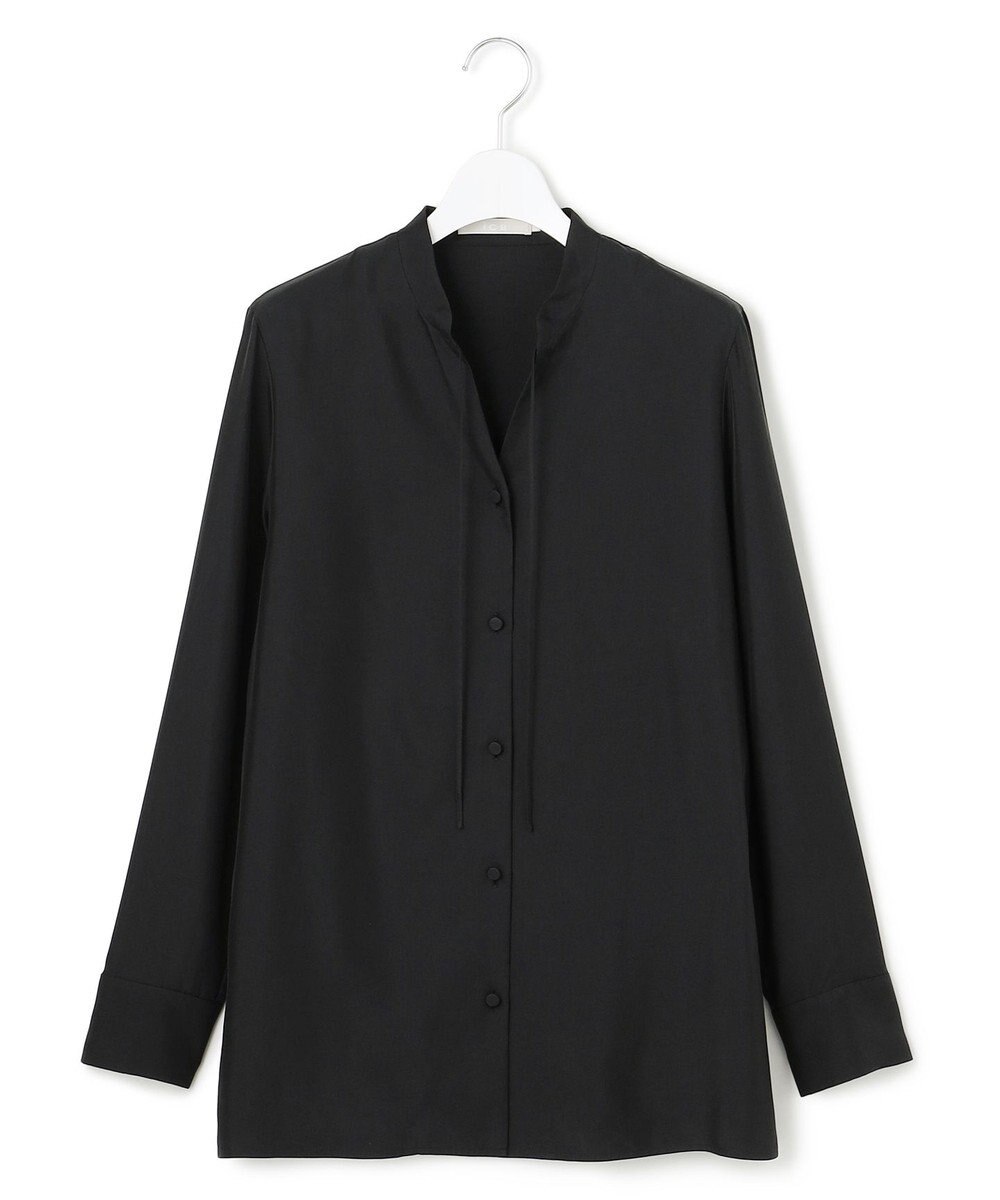 ICB L 【接触冷感・洗える】Cu/Peソフトツイル デザインブラウス 