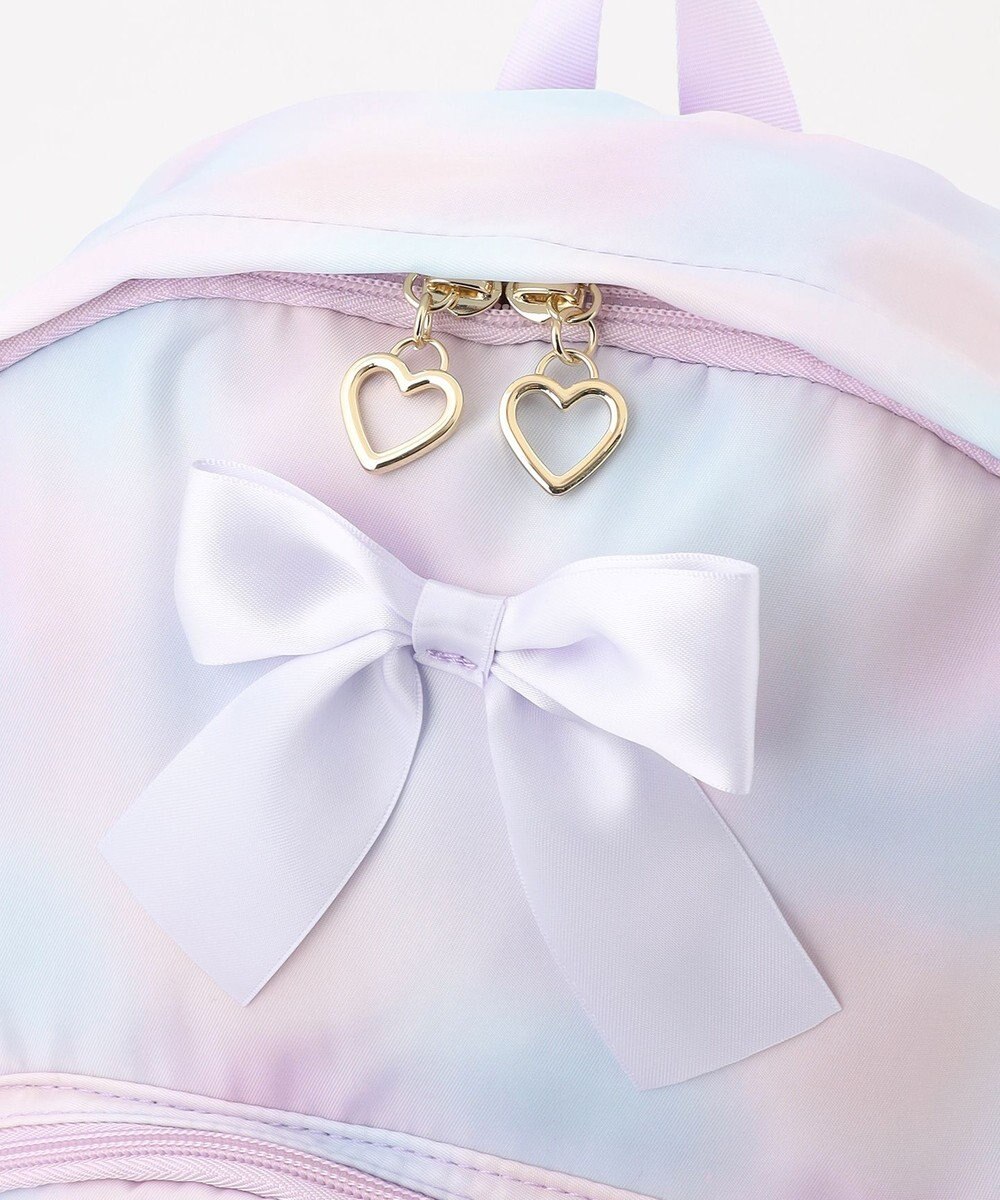 ANY KIDS 【A4サイズ収納可能】リボン×ハートリュック 