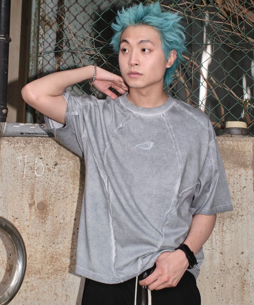 WEGO 【ユニセックス着用ITEM/MLサイズ展開】コールドダイスウィッチングロゴT（SS） 