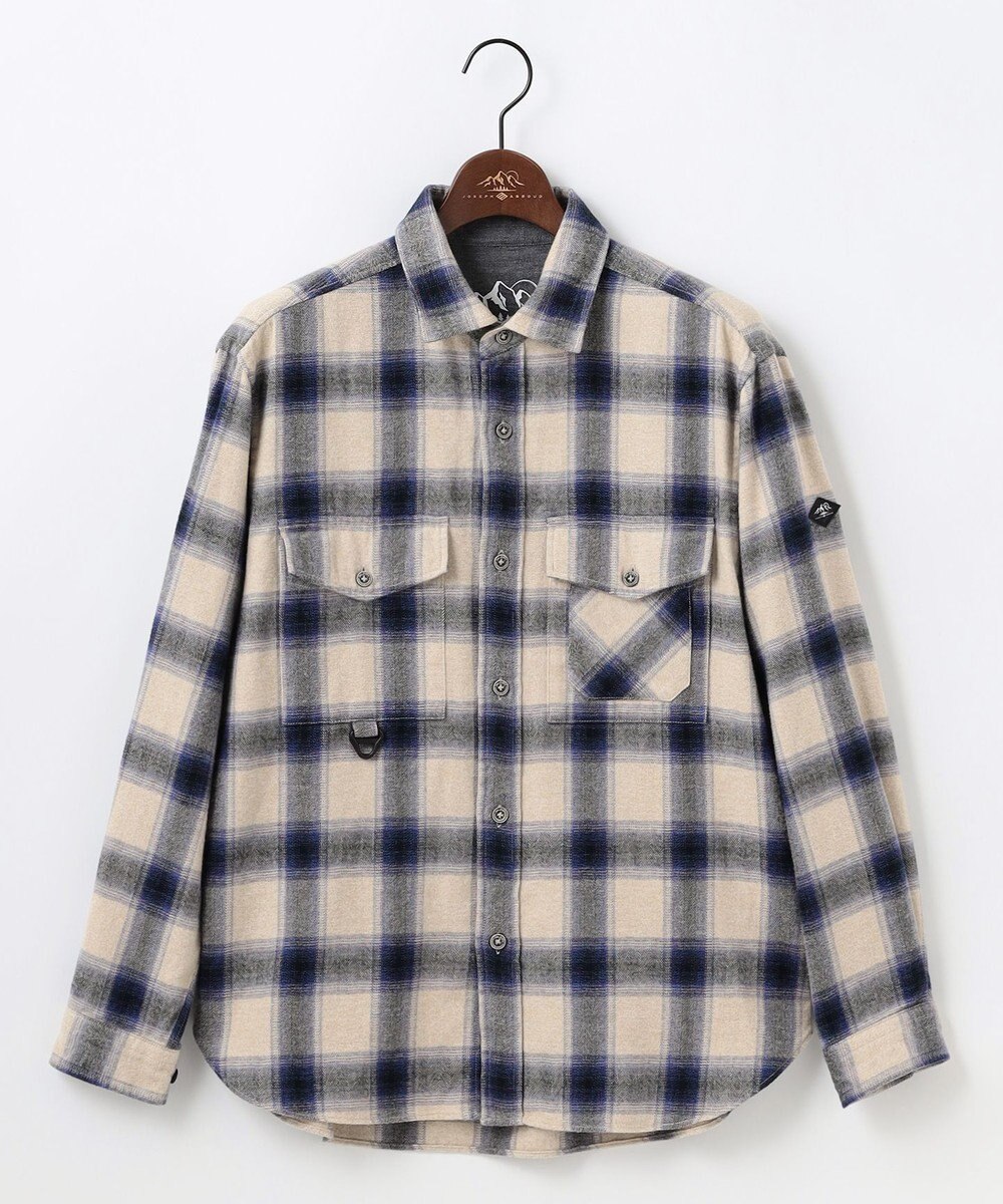 JOSEPH ABBOUD MOUNTAIN 【大人の山シャツ】メランジチェックシャツ 