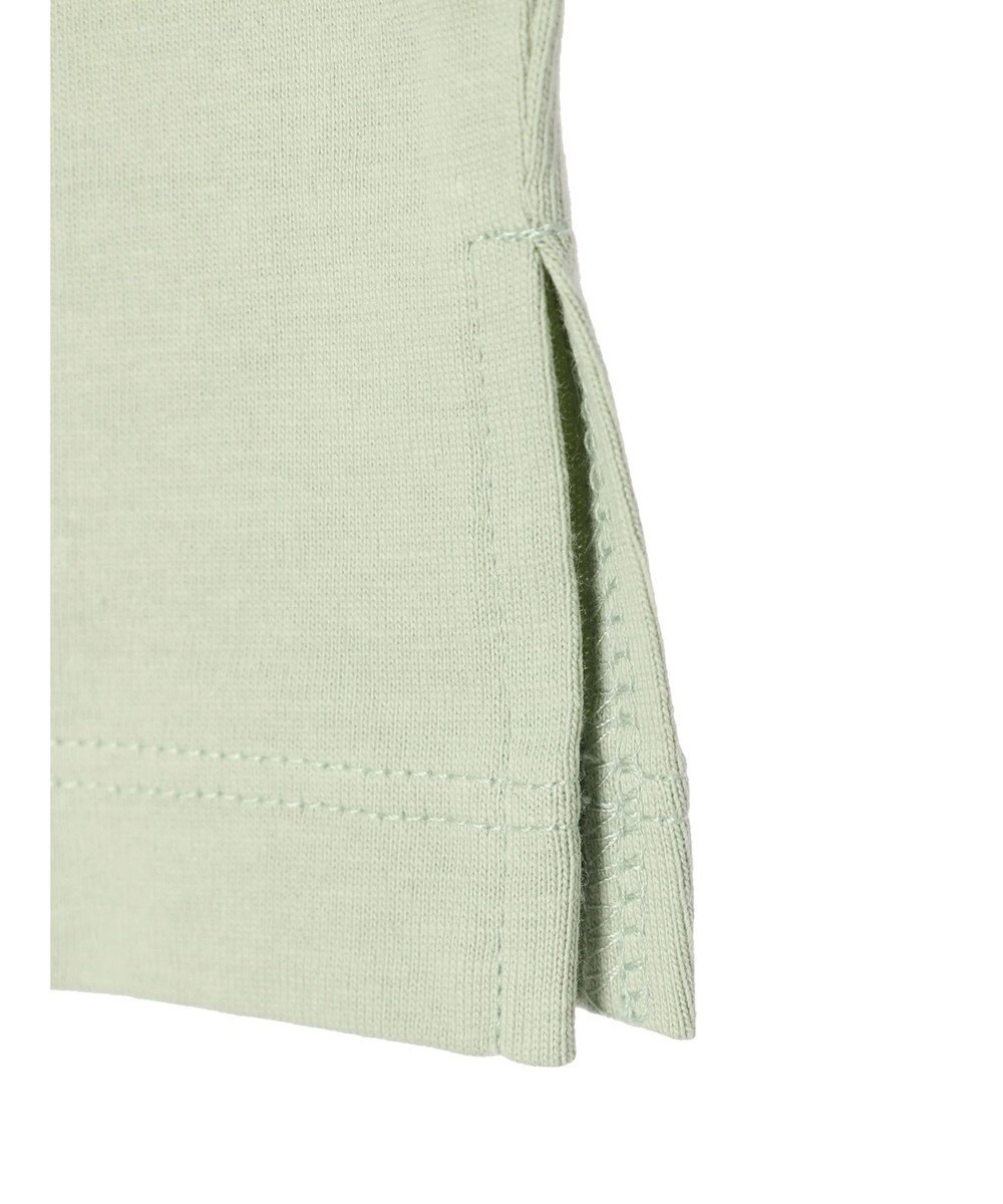 earth music&ecology フォルムスリーブ刺繍ロゴＴＥＥ 