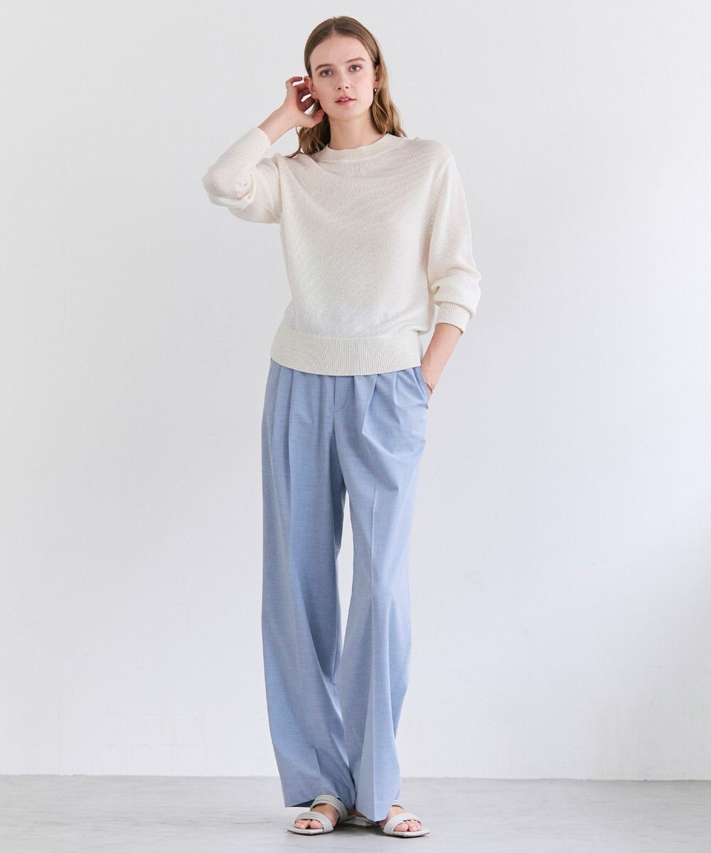 BEIGE， APOPHY / ステッチディテールイージータックパンツ 