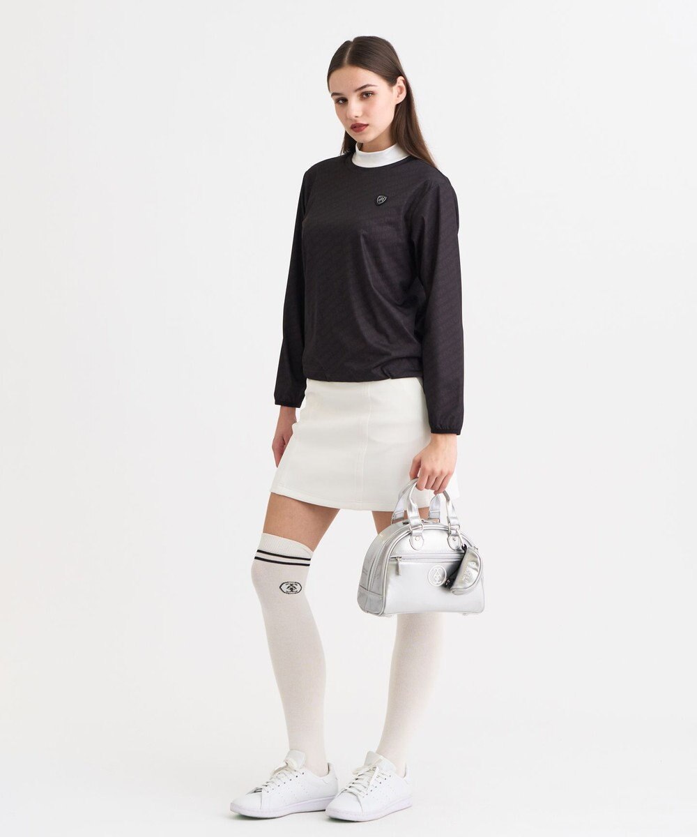 23区GOLF 【WOMEN】エアリージャージストレッチプルオーバー フェイクレイヤード 