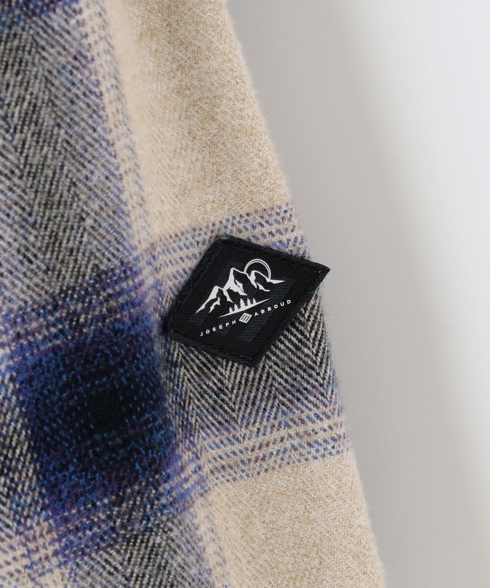 JOSEPH ABBOUD MOUNTAIN 【大人の山シャツ】メランジチェックシャツ 