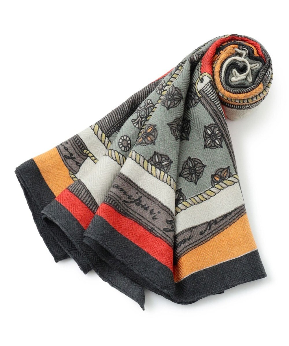 23区 manipuri ウール シルク ストール 