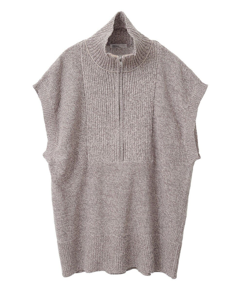 CRAFT STANDARD BOUTIQUE モールニットジップベスト 