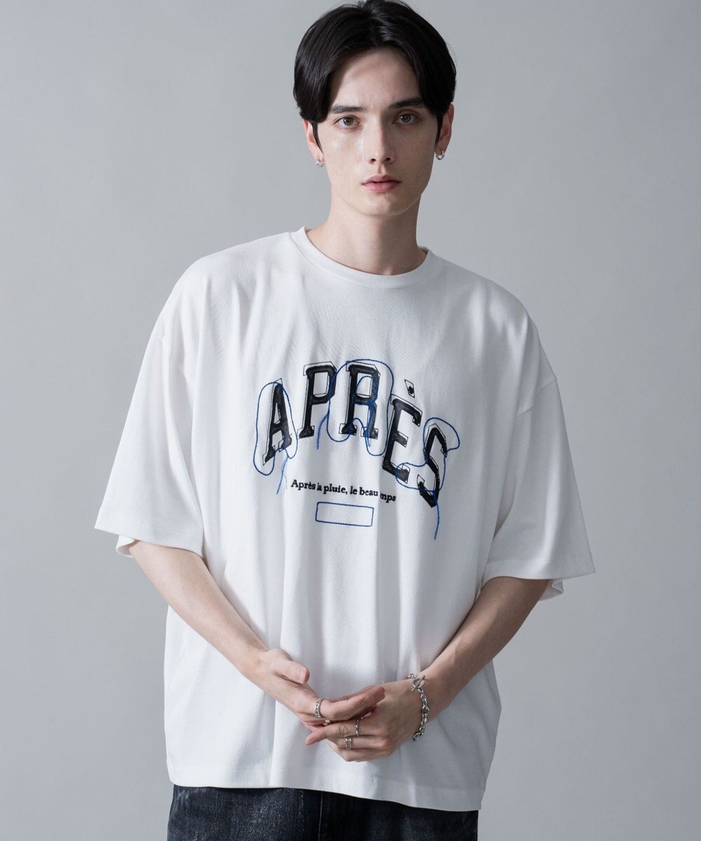 WEGO オフステッチグラフィックT（SS） 