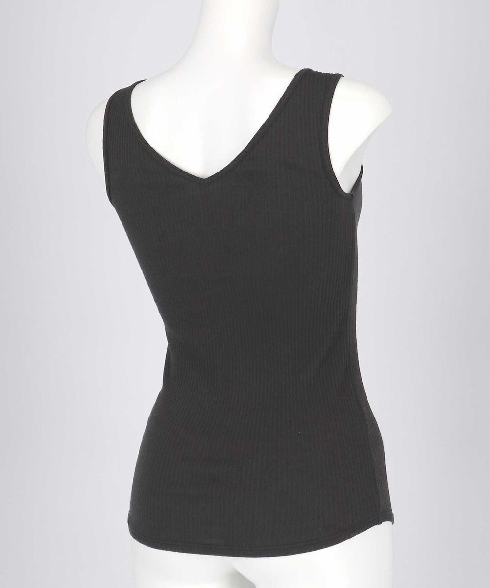 une nana cool 綿100% リブ編みコットン タンクトップ 