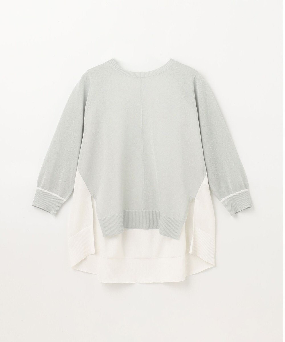 GRACE CONTINENTAL バイカラークルーニットトップ 