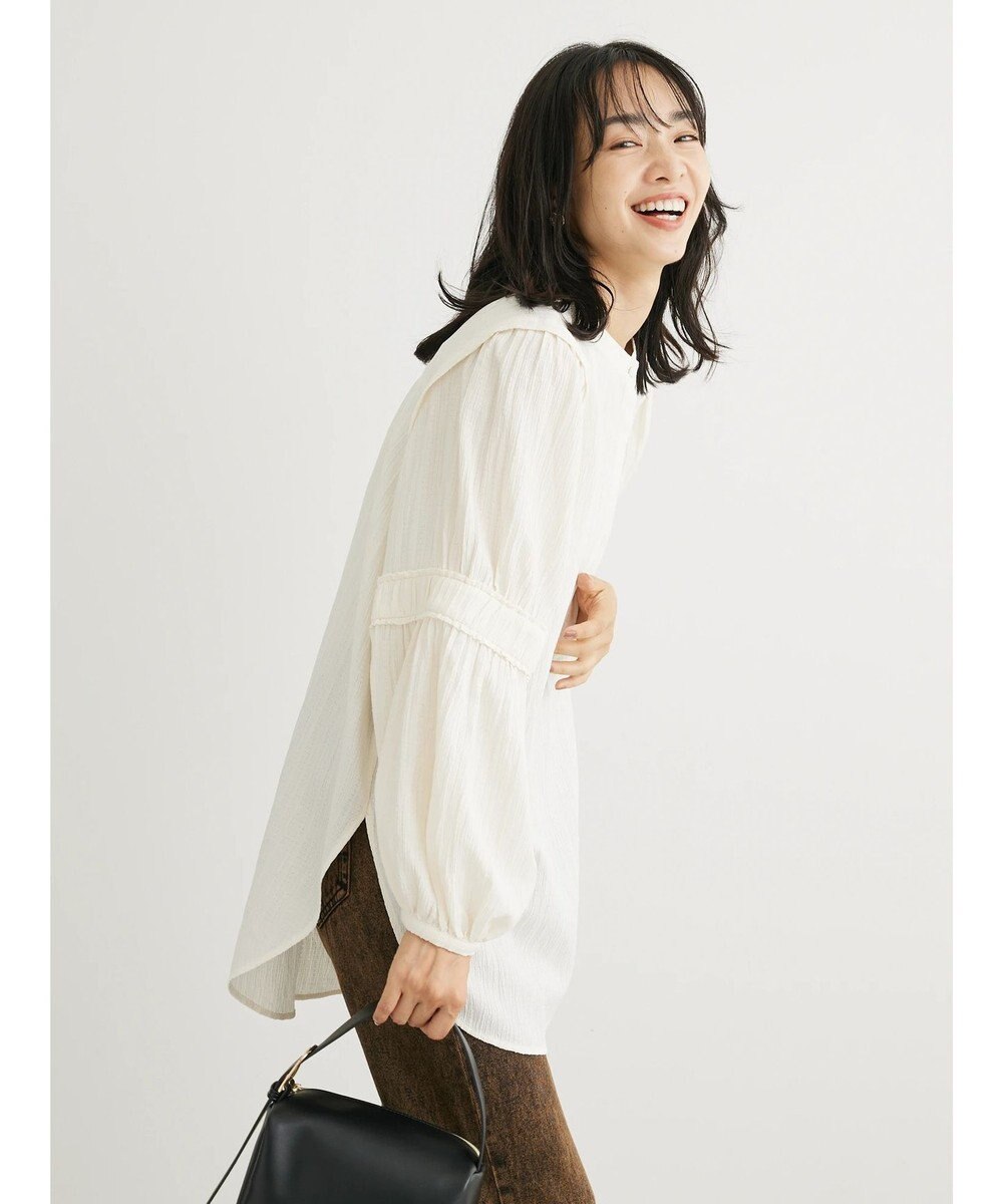 Green Parks 表面変化比翼シャツチュニック 