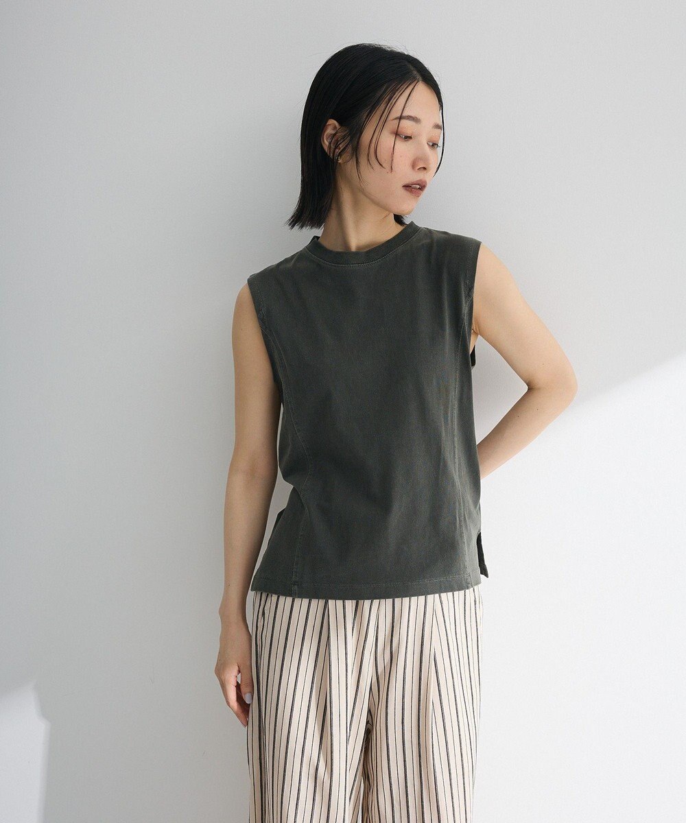 Green Parks ・ＤＯＵＢＬＥ　ＦＬＡＧＳ　ピグメント切替ノースリ 