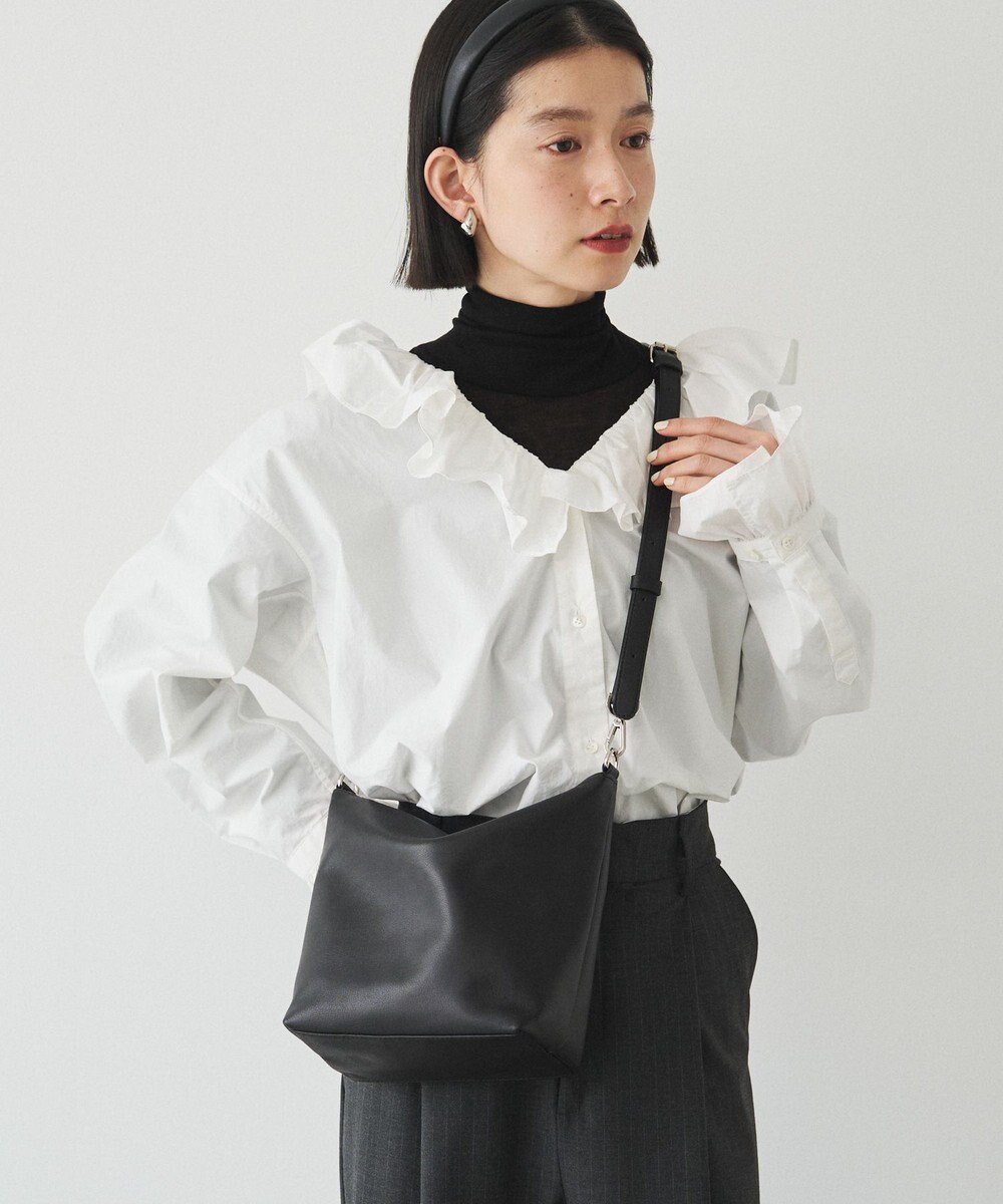 russet 《3/4～価格改定》ソフトレザーシンプルショルダーバッグ(CE-1328-WEB) 