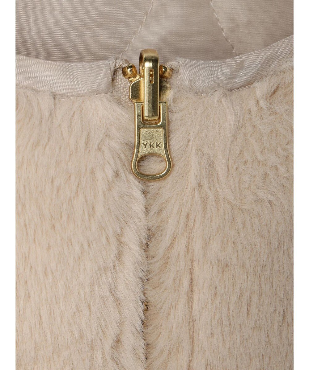 earth music&ecology ファー＆キルティングリバーシブルコート 