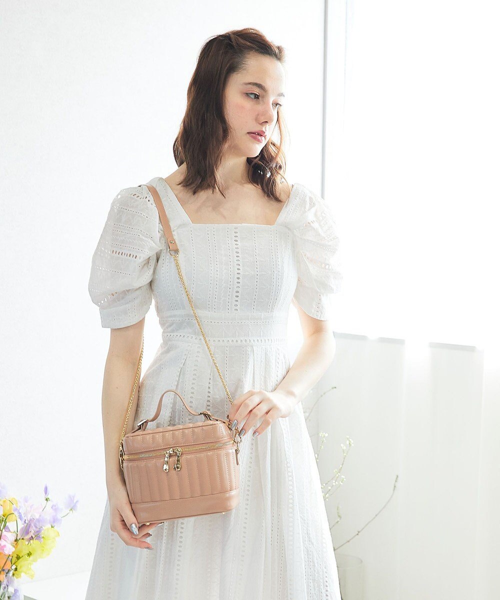 style code 【MERCURYDUO/マーキュリーデュオ】ストライプキルティング　バニティミニショルダーバッグ 