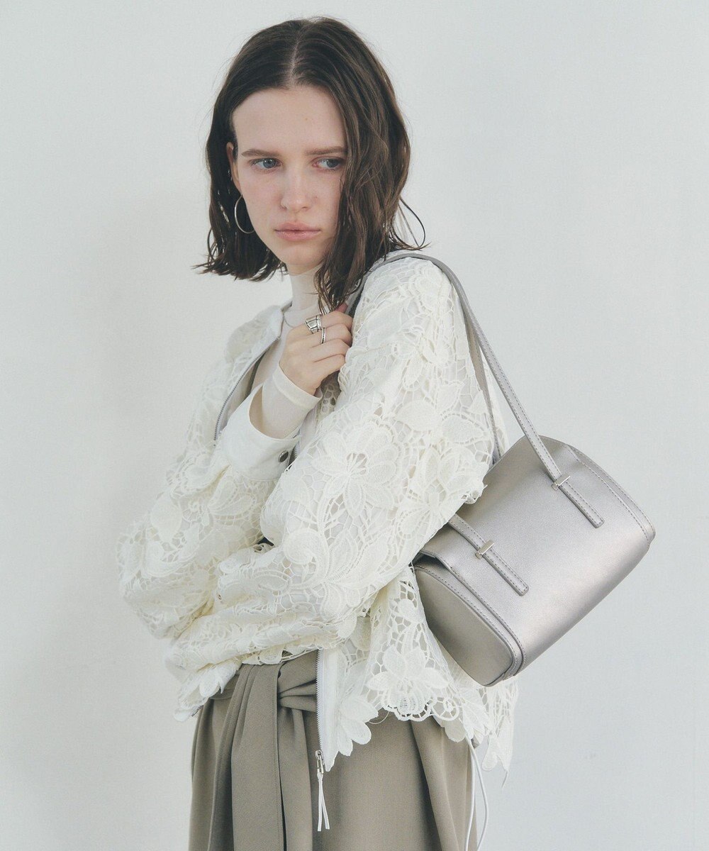 YECCA VECCA フェイクレザーミニボストンバッグ 