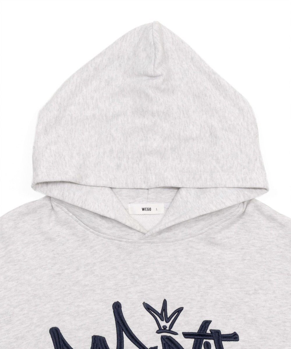 WEGO 【ユニセックス着用ITEM/SMLサイズ展開】グラフィックロゴプルパーカー 