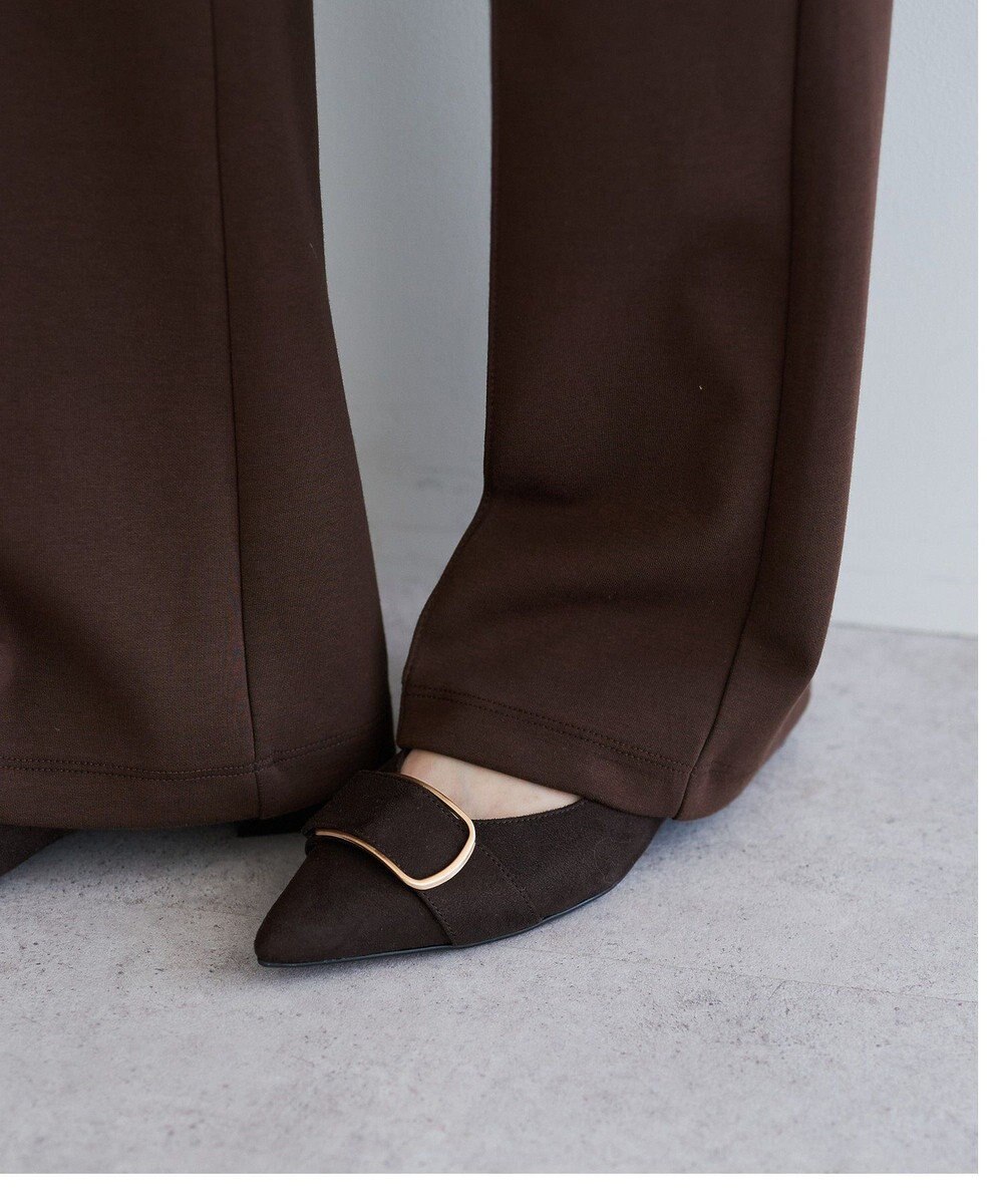 YECCA VECCA ストレッチセンターシームフレアパンツ 