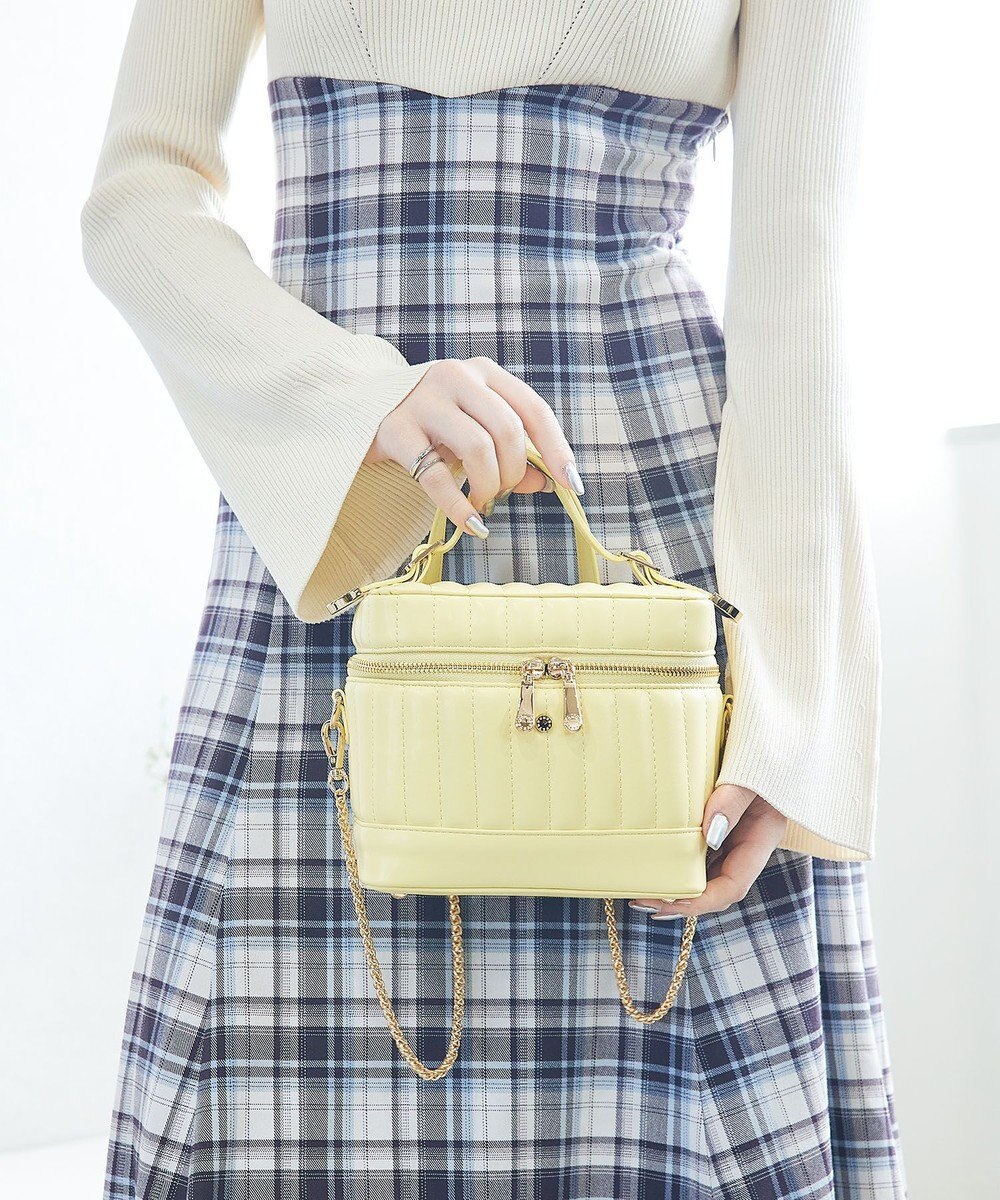 style code 【MERCURYDUO/マーキュリーデュオ】ストライプキルティング　バニティミニショルダーバッグ 