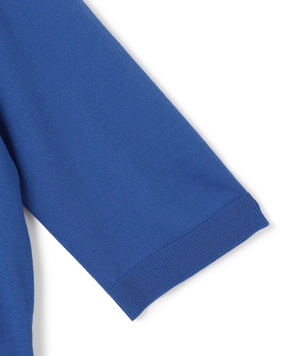 BEIGE， 【洗える】VALOIS / ジョーゼットトリム半袖カーディガン 