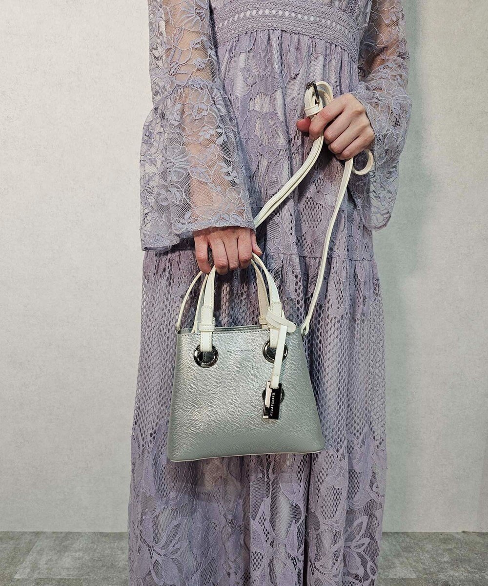 style code 【MERCURYDUO/マーキュリーデュオ】メタルアイレット　ミニショルダーバッグ、ハンドバッグ 